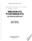 Bibliografía puertorriqueña de ciencias sociales