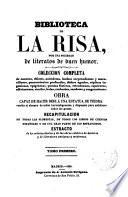 Biblioteca de la Risa, por una sociedad de literatos de buen humor