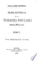 Biblioteca de las tradiciones populares españolas