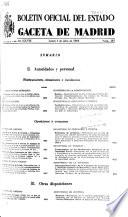 Boletâin oficial del estado: Gaceta de Madrid
