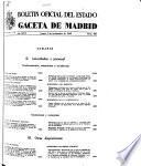 Boletâin oficial del estado: Gaceta de Madrid