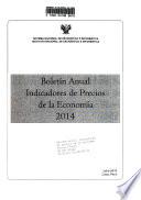 Boletín anual, indicadores de precios de la economía