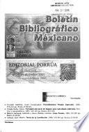 Boletín bibliográfico mexicano