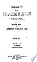 Boletín de la Revista general de legislación y jurisprudencia
