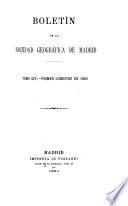boletin de la sociedad geografica de madrid
