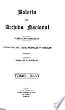 Boletín del Archivo Nacional