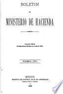 Boletin del Ministerio de hacienda