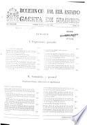 Boletín oficial del estado: Gaceta de Madrid
