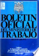 Boletin oficial del Ministerio de Trabajo