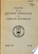Boletín - Sociedad Venezolana de Ciencias Naturales