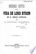 Bosquejo crítico de la “Vida de Lord Byron” de D. E. Castelar