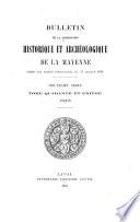 Bulletin de la Commission historique et archéologique de la Mayenne