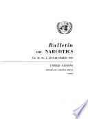 Bulletin on Narcotics