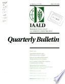 Bulletin Trimestriel de L'Association Internationale Des Spécialistes de L'information Agricole