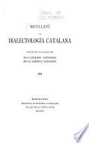 Butlletí de dialectología catalana