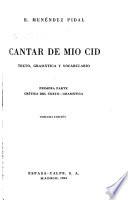 Cantar de mío Cid