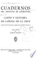 Canto y guitarra en Cañada de la Cruz