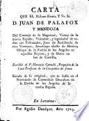 Carta que el Ilmo. y Excmo. Sr. --- escribió al P. Horazio Carochi, Prepósito de la casa Profesa de la Compañía de Jesús