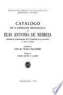Catálogo de la exposición bibliográfica de Elio Antonio de Nebrija