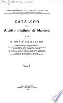 Catálogo del Archivo capitular de Mallorca