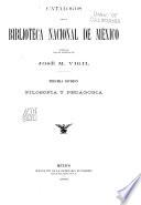 Catálogos de la Biblioteca nacional de México