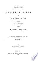 Catalogue of the Birds in the British Museum