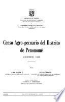 Censo agro-pecuario del distrito de Penonomé, diciembre 1943