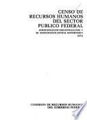 Censo de recursos humanos del sector público federal