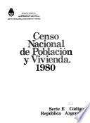 Censo nacional de población y vivienda, 1980
