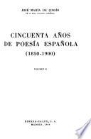 Cincuenta años de poesía española, 1850-1900