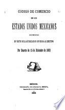 Código de comercio de los Estados-Unidos Mexicanos
