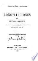 Códigos y leyes usuales de la República Argentina: Constituciones, Código civil