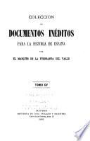 Colección de documentos inéditos para la historia de España