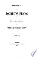 Colección de documentos inéditos para la historia de España