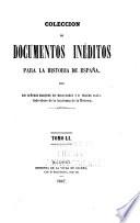 Colección de documentos inéditos para la historia de España
