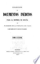 Colección de documentos inéditos para la historia de España