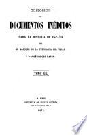 Coleccion de documentos ineditos para la historia de Espana