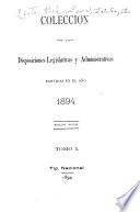 Colección de leyes, decretos, acuerdos y resoluciones
