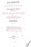 Colección de leyes, decretos, resoluciones i otros documentos oficiales referentes al departamento de Loreto [1777-1908]