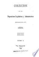 Coleccion de leyes y decretos