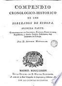 Compendio cronológico historico de los soberanos de Europa Antoni de Capmany de Montpalau