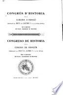 Congrés d'historia de la corona d'Aragó