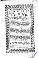 Constituciones synodales del Obispado de Tuid