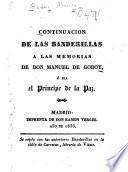 Continuación de las banderillas a las memorias de don Manuel de Godoy, ó sea el príncipe de la paz