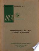 Contribuciones del IICA a la Literatura de las Ciencias Agrícolas