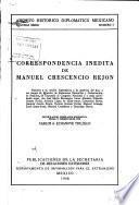 Correspondencia inédita de Manuel Crescencio Rejón