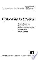Crítica de la utopía