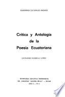 Crítica y antología de la poesía ecuatoriana
