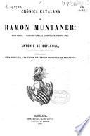 Crónica catalana de Ramon Muntaner