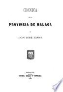 Cronica de la provincia de Malaga